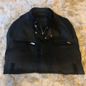 Zara Faux Leather Motorcycle Jacket